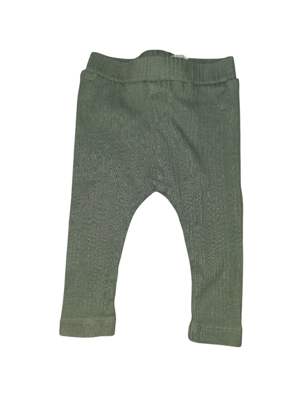 7/6/28. kate quinn Baby Girl Olive Green Ribbed Kids Leggings